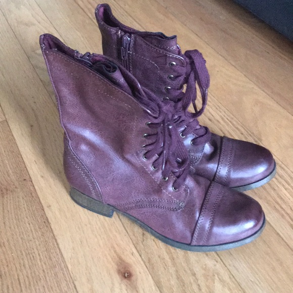 ladies purple ankle boots